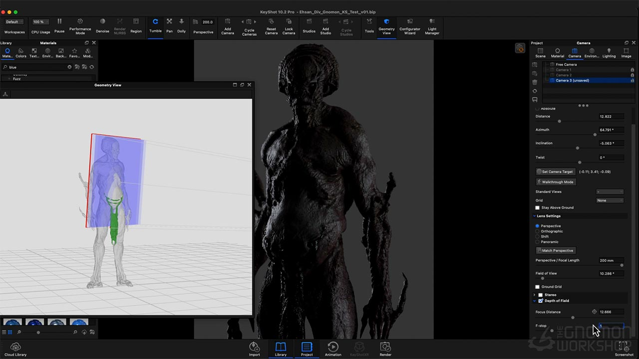 Ehsan Bigloo renders his Div concept using KeyShot for his Gnomon Workshop video tutorial