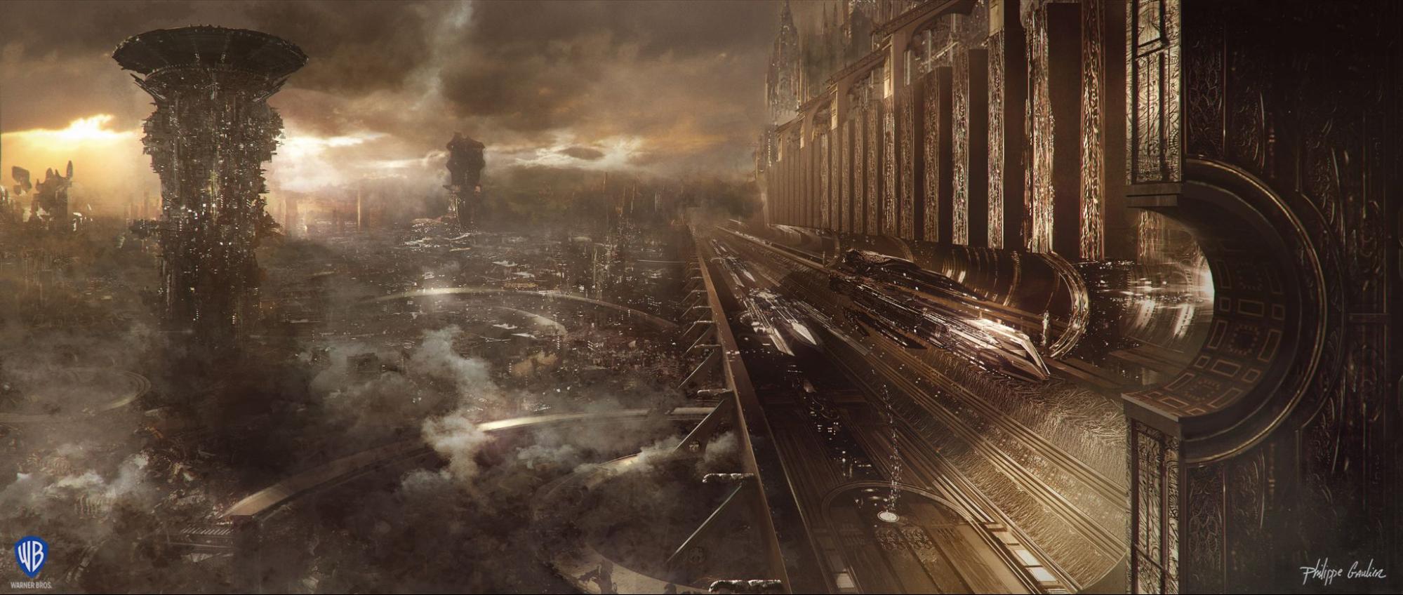 Jupiter Ascending concept art created by Philippe Gaulier for Warner Bros